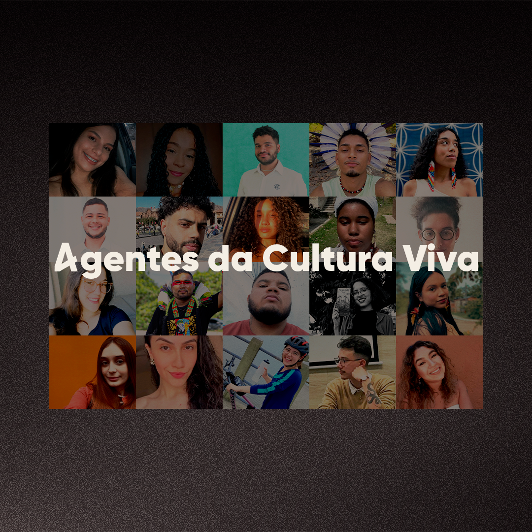 Moisaco de fotos com os 20 Agentes da Cultura Viva